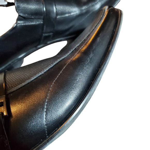 Stacy Adams Beau Moc Toe Bit Slip-On Loafer Black Men\'s Size 13 Leather Dress main image 14